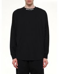 Palm Angels - Classic Logo Over T-Shirt L/S - Lyst