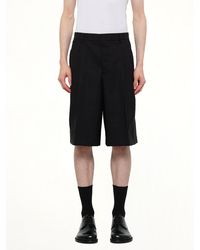 Ami Paris - Low Waist Wide Bermuda Shorts - Lyst