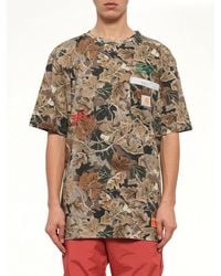 Heron Preston - Leaf-Print T-Shirt - Lyst
