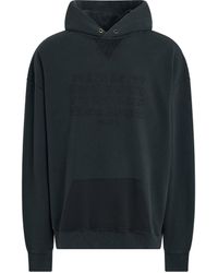Maison Margiela - 'Deconstructed Logo Hoodie, Long Sleeves, Washed, 100% Cotton, Size: Small - Lyst
