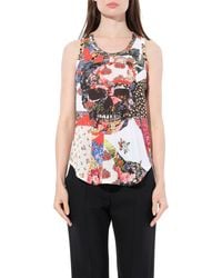 McQueen - Maglietta Skull T-Shirt - Lyst