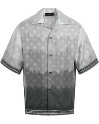 Amiri - Micro Ma Paisley Bowling Shirt, Short Sleeves, , 100% Silk, Size: Medium - Lyst