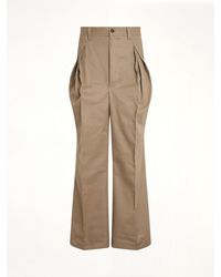Maison Margiela - Pleat Details Pants - Lyst