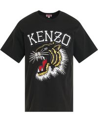 KENZO - Tiger Varsity Classic T-Shirt, Short Sleeves, , 100% Cotton, Size: Medium - Lyst