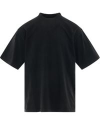 Balenciaga - 'Back Logo Strass Oversized T-Shirt, Short Sleeves, /, 100% Cotton, Size: Small - Lyst