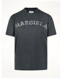Maison Margiela - Faded Logo Relaxed Fit T-Shirt - Lyst