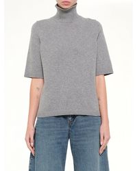 Alaïa - Light Cashmere Highneck Jumper - Lyst