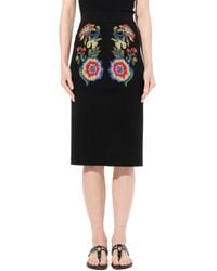 McQueen - 'Pencil Knee Skirt, Blk/, Size: Small - Lyst
