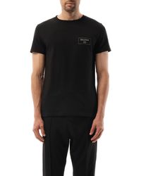 Balmain - Couture Label T-Shirt, Round Neck, Short Sleeves, 100% Cotton, Size: Large - Lyst