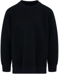 Sacai - Sponge Sweat Mix Sweatshirt, Long Sleeves, , 100% Cotton - Lyst