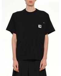 Sacai - Carhartt Wip Cotton Jersey T-Shirt - Lyst