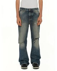 Amiri - Slashed Bootcut Jean - Lyst