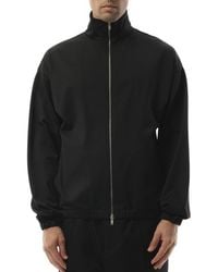 Jil Sander - High Neck Zip-Up Sweatshirt, Long Sleeves, 100% Cotton - Lyst