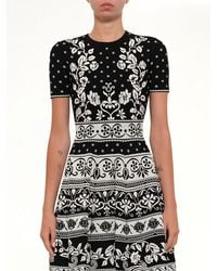 McQueen - Floral Mini Dress - Lyst
