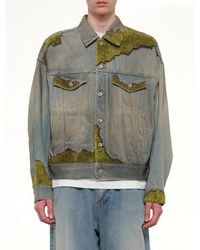 Doublet - Moss-Grown Denim Jacket - Lyst