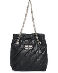 Balenciaga - Crush Small Tote Bag, , 100% Calf Leather - Lyst