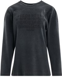 Maison Margiela - 'Rib Cotton Logo Sweatshirt, Long Sleeves, , 100% Cotton, Size: Small - Lyst