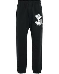 Y-3 - 'Flower Graphic Sweatpants, , 100% Cotton, Size: Small - Lyst