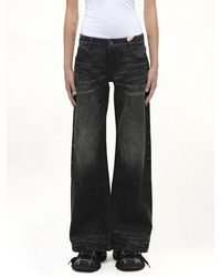 Fax Copy Express - Dirty Wash Straight Jeans - Lyst