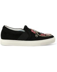 Lanvin - Emb Slip On Sneaker - Lyst
