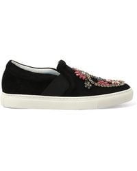 Lanvin - Emb Slip On Sneakers - Lyst