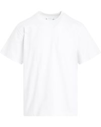 Sacai - "Simple" Print T-Shirt, Short Sleeves, , 100% Cotton - Lyst