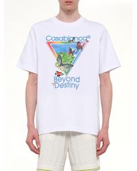 CASABLANCA - Tennis Club Icon Beyond Destiny Classic T-Shirt - Lyst