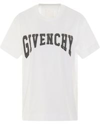 Givenchy - College Logo Print T-Shirt, Round Neck, Short Sleeves, , 100% Cotton, Size: Large - Lyst
