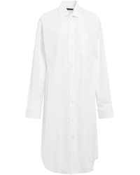 Balenciaga - Hourglass Dress, Long Sleeves, , 100% Cotton - Lyst