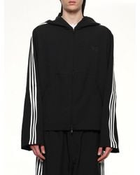 Y-3 - Hooded Track Top 3-Stripes - Lyst