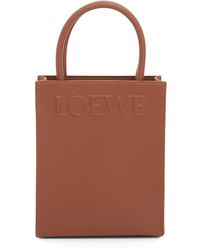 Loewe - Standard A5 Tote Bag, Tan/, 100% Cotton - Lyst