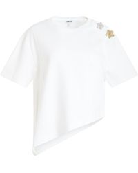 Loewe - Asymmetric T-Shirt, , 100% Cotton - Lyst