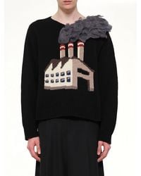 Doublet - Smoking Factory Intarsia Knit Pullover - Lyst