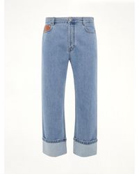 Loewe - Fisherman Turn Up Jeans - Lyst