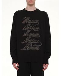 we11done - Multi Logo Print Sweater - Lyst