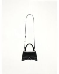 Balenciaga - Hourglass Small Croco Embossed Bag - Lyst