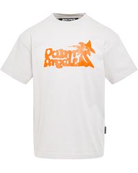 Palm Angels Beverly Hills Sprayed Logo T-Shirt White