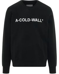 A_COLD_WALL* - 'Essential Logo Cotton Sweatshirt, Long Sleeves, , 100% Cotton, Size: Small - Lyst