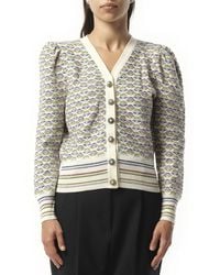 Marc Jacobs - Long Sleeve V-Neck Cardigan, Size: Small - Lyst