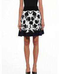 McQueen - Rose Jacquard Mini Skirt - Lyst