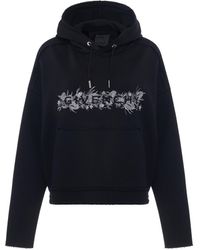 Givenchy - 4G Logo Thistle Embroidered Hoodie, Long Sleeves, , 100% Cotton, Size: Medium - Lyst