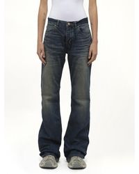 Balenciaga - Straight Fit Denim Pants, 100% Cotton, Size: Small - Lyst