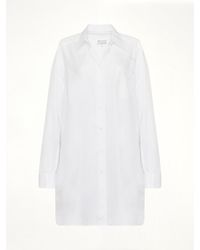 Maison Margiela - Oversize Cotton Shirt Dress - Lyst
