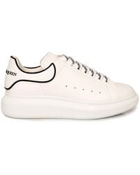 McQueen - Larry Rubber Heel Sneakers, 100% Calfskin Leather - Lyst