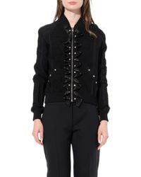 McQueen - 'Flower Jacquard Bomber Jacket, , Size: Small - Lyst