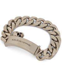 Alexander McQueen - Plated Logo Chain Bracelet - Lyst
