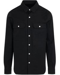 Rick Owens - Outershirt Jacket, Long Sleeves, , 100% Cotton - Lyst