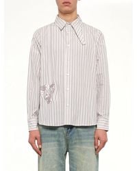 Kidsuper - Striped Face Button Up Shirt - Lyst