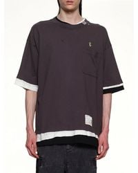 Maison Mihara Yasuhiro - Triple Layered T-Shirt - Lyst