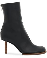 Jacquemus - Les Bottines Rond Carre Leather Ankle Boot - Lyst